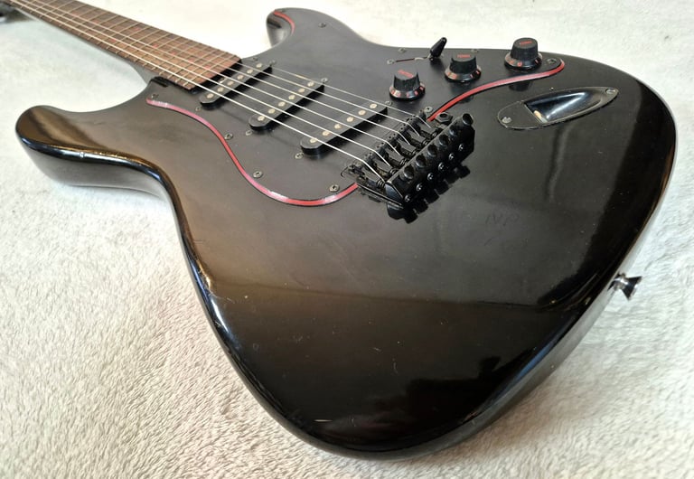 1985 Marlin Sidewinder Gothic Stratocaster 