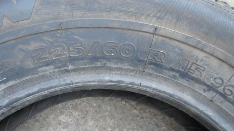 Various selection of car tyres