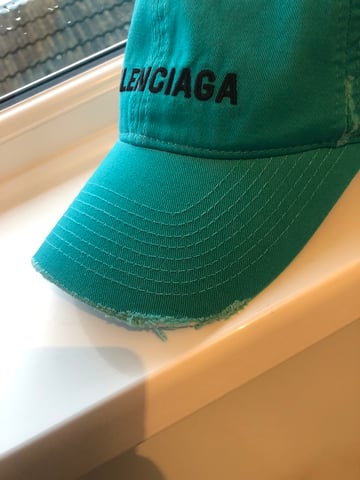 Balenciaga cheap green cap