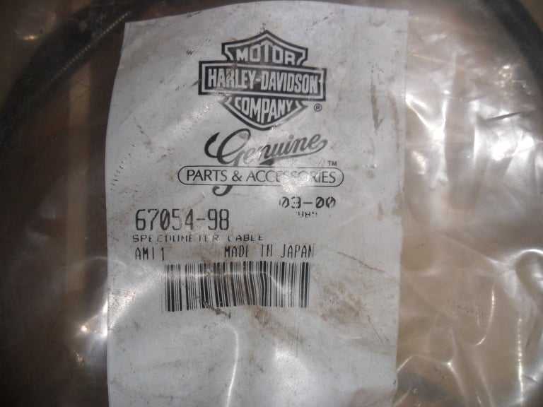 harley davidson genuine speedo cable big twin/sportster front hub drive, 46 inches