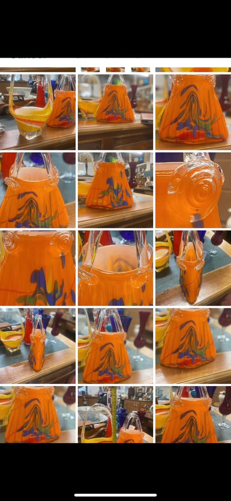 image for Beautiful orange Murano Handbag Vade