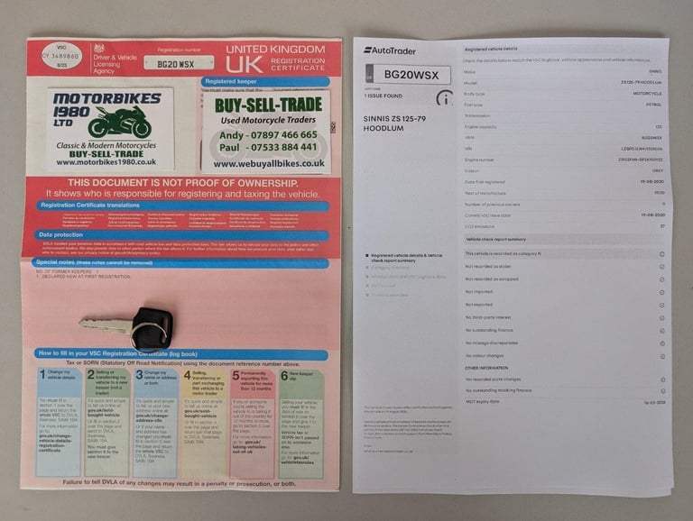 2020 SINNIS HOODLUM 125