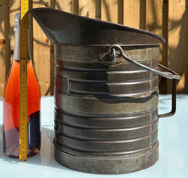 ANTIQUE FRENCH DECALITRE MEASURING JUG PITCHER, H33cm - 1900s CHAMPAGNE VINEYARD - WILL POST!