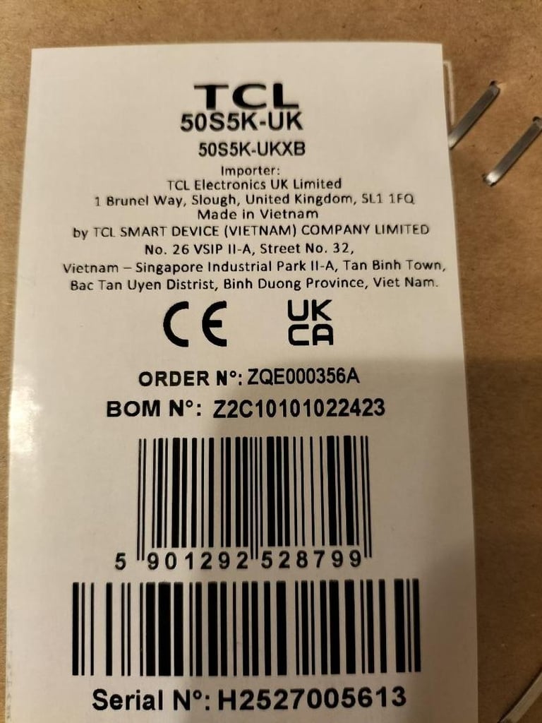 TCL 50S5K-UK – 50” full HD smart QLED Direct LED tv