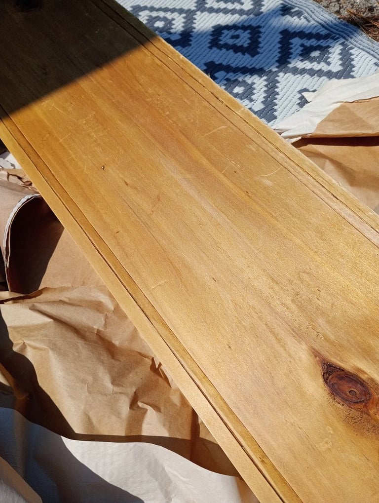 Wood Sleigh Bed Frame King Size (parts needed)