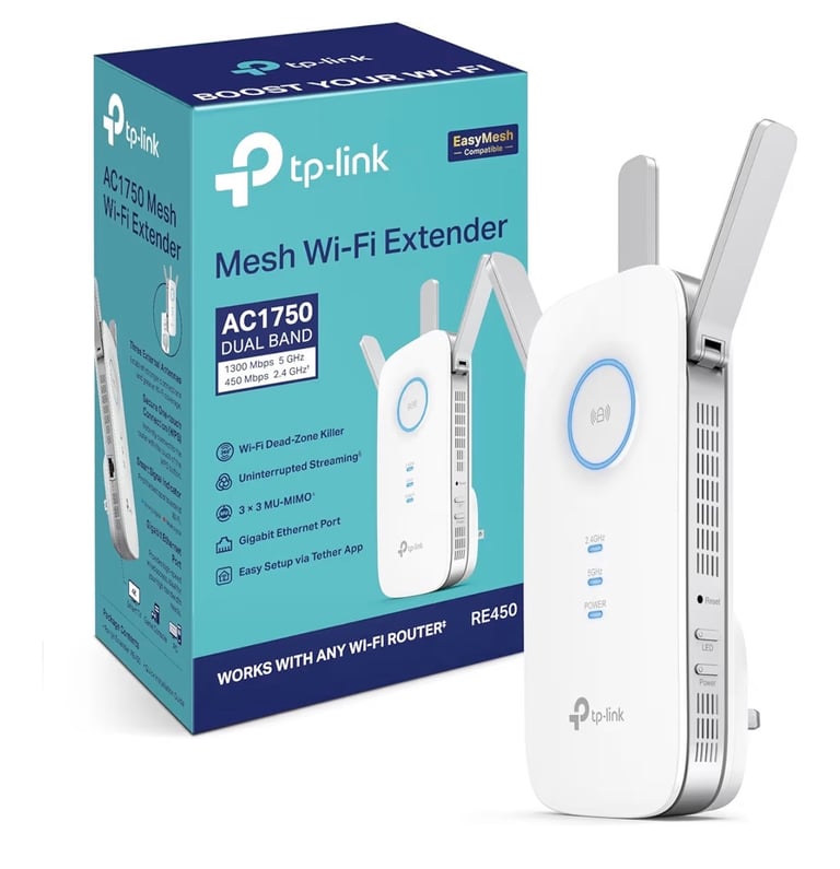 image for TP-Link RE450 (AC1750) WiFi Extenders £30 each