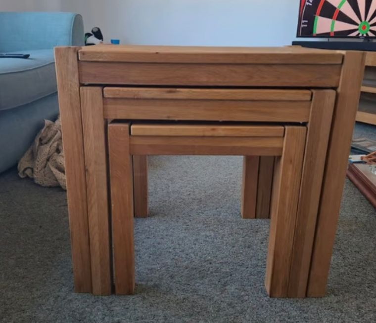 image for Nest of 3 wooden tables