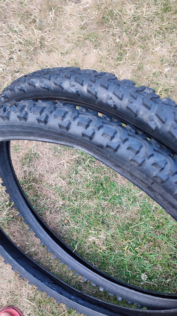image for Pair of Kenda 24 x 1.95 MTB tyres