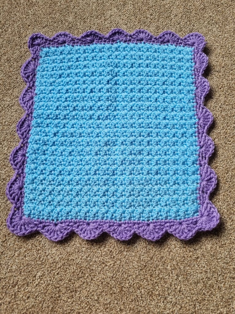 Hand-made Baby Doll's Crochet Blankets  £2.00 each. 