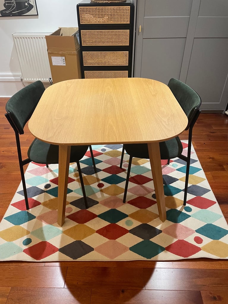 John Lewis Anyday Anton 4 Seater Wooden Oak Dining Table