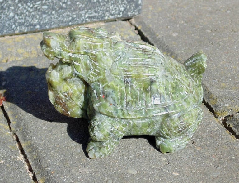 image for (1497) stone oriental dragon dog of fo statue (Pick up or post, Dy4 area)