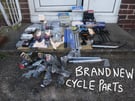Brand NEW + USED CYCLE Parts Lights Pedals Pumps Locks Mudguards Derailleurs Tools Etc Etc