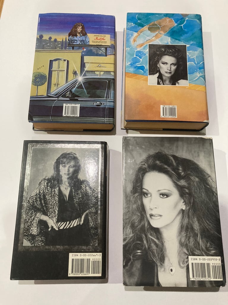 4 x Jackie Collins international best selling hardback books in