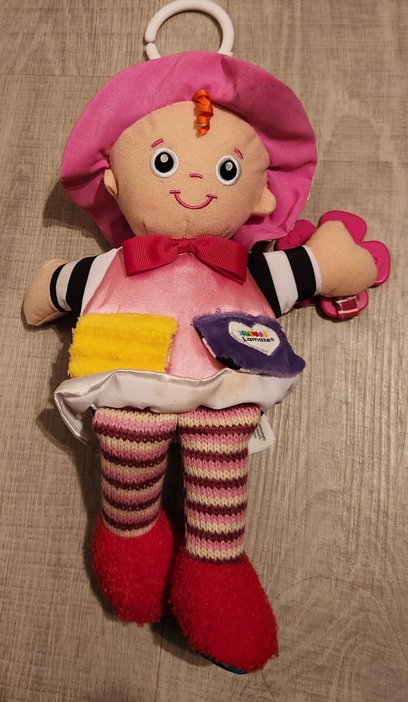 image for Lamaze Doll Play & Grow My Friend Emily Pink Toy Plush Sensory knit legs