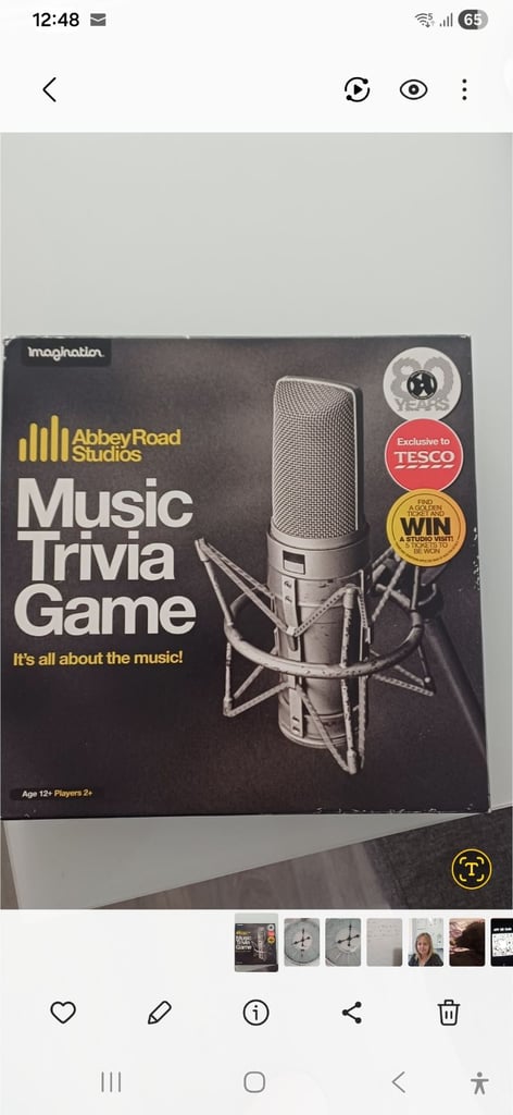 image for Music TRIVIA board game