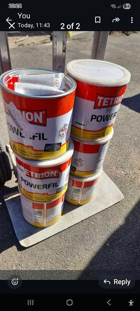 image for 6 tins car body filler