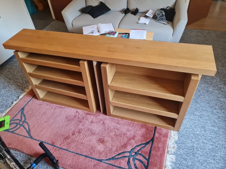 image for Ikea Malm hidden shelves unit
