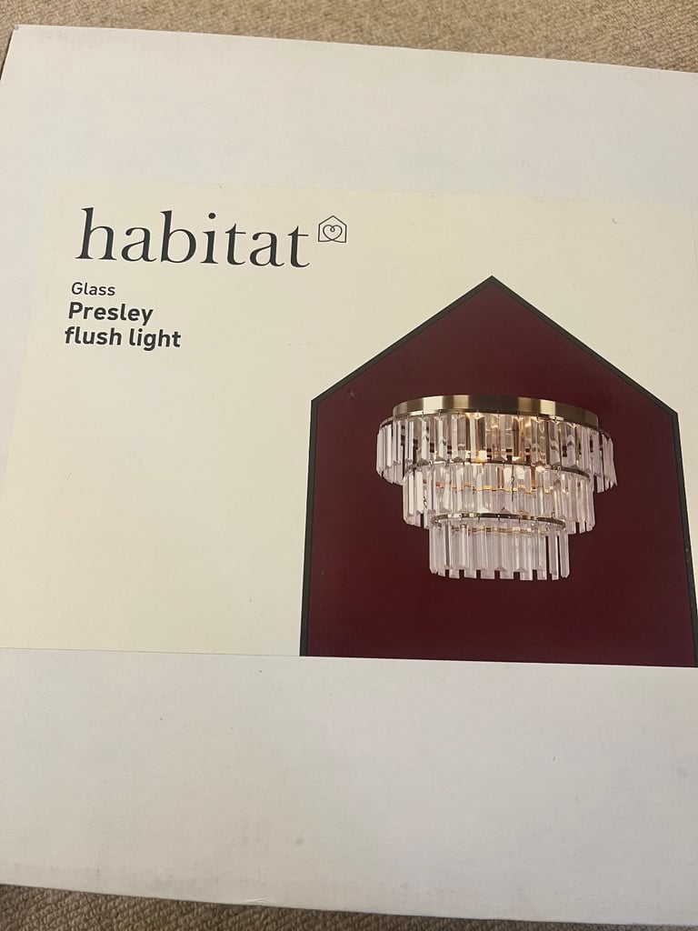 Presley flush light - habitat 