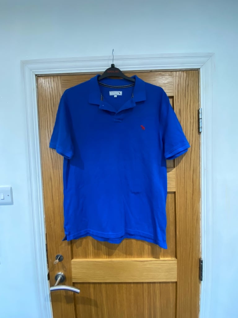 image for Jack Russell blue polo shirt size medium 