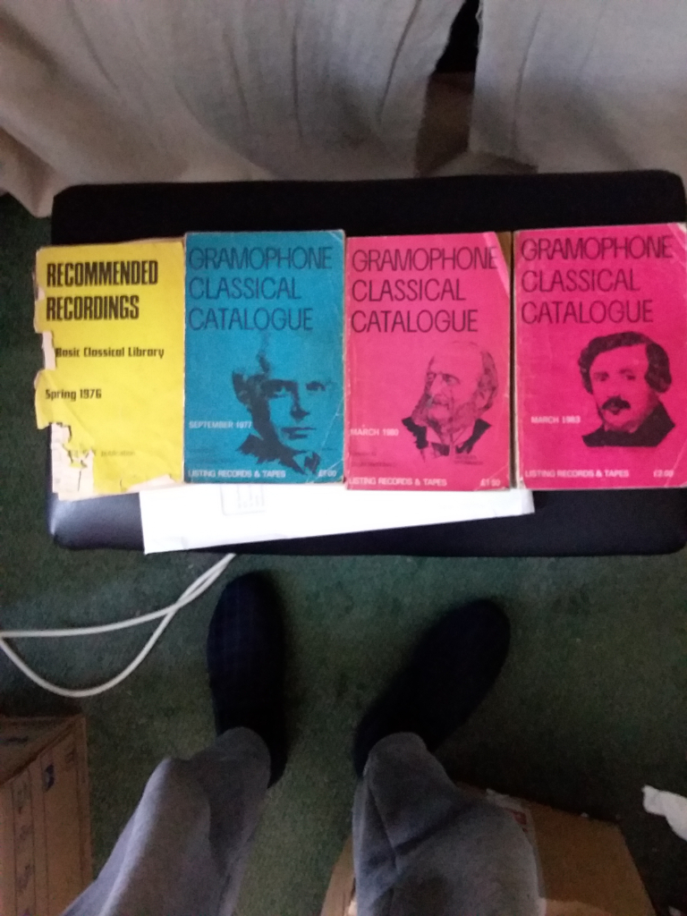 GRAMOPHONE CLASSICAL LP CATALOGUES 1976,1977,1980,1983
