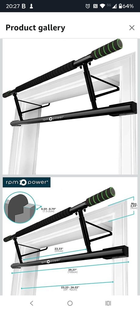 image for RPM door pull up bar. £10