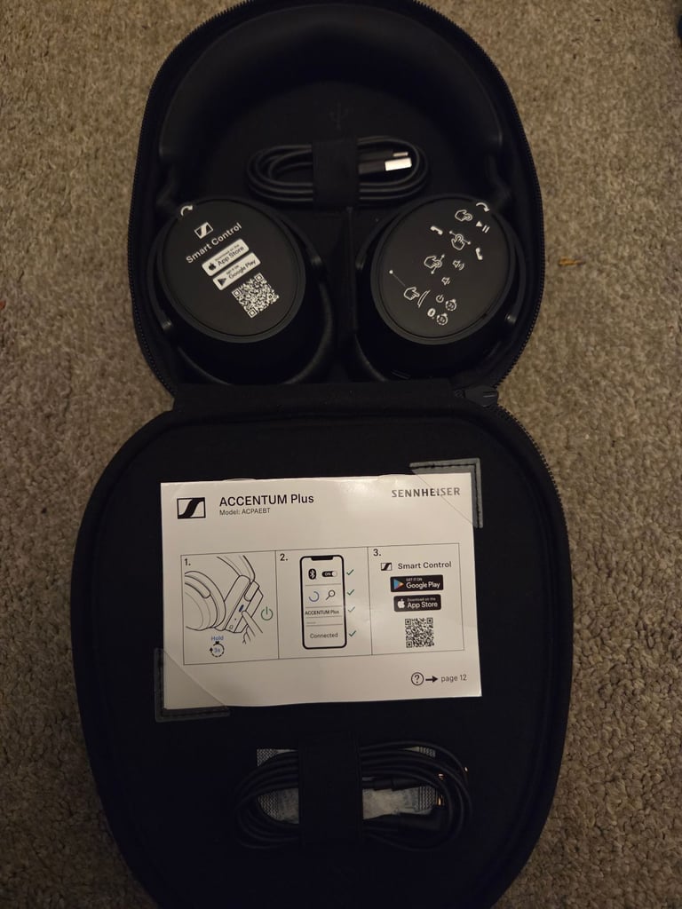 Sennheiser Accentum Plus Bluetooth Over Ear Headphones (Black) - A+ Condition
