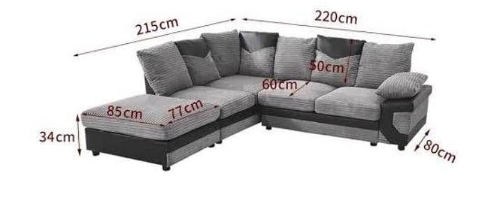 Brand New - Dino Brown Colour Corner Sofa - Right/Left Side SAME/NEXT DAY DELIVERY
