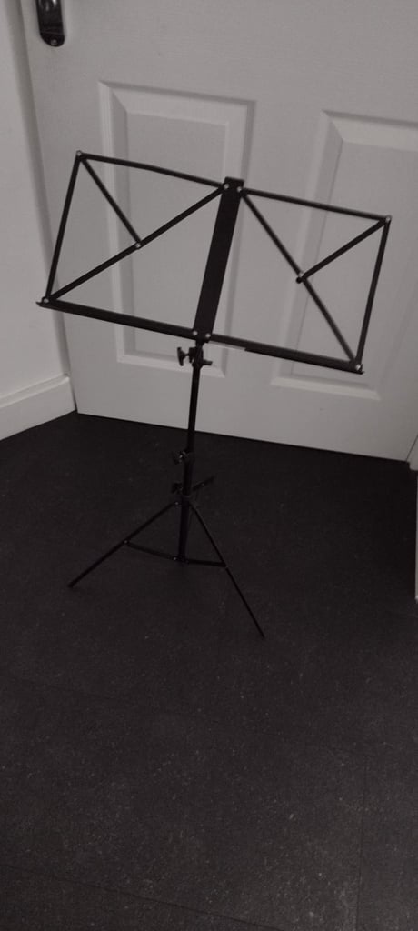 Foldable music stand.