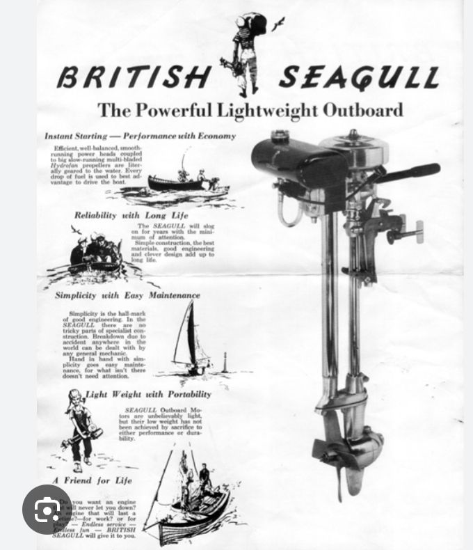 image for Boat engine Seagull outboard motor 40 minus featherweight collect penzance