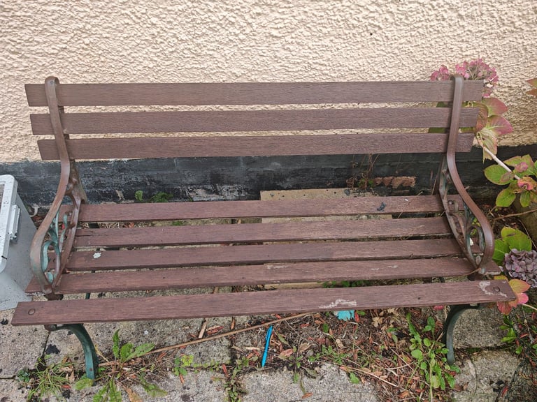 image for Cast iron bench