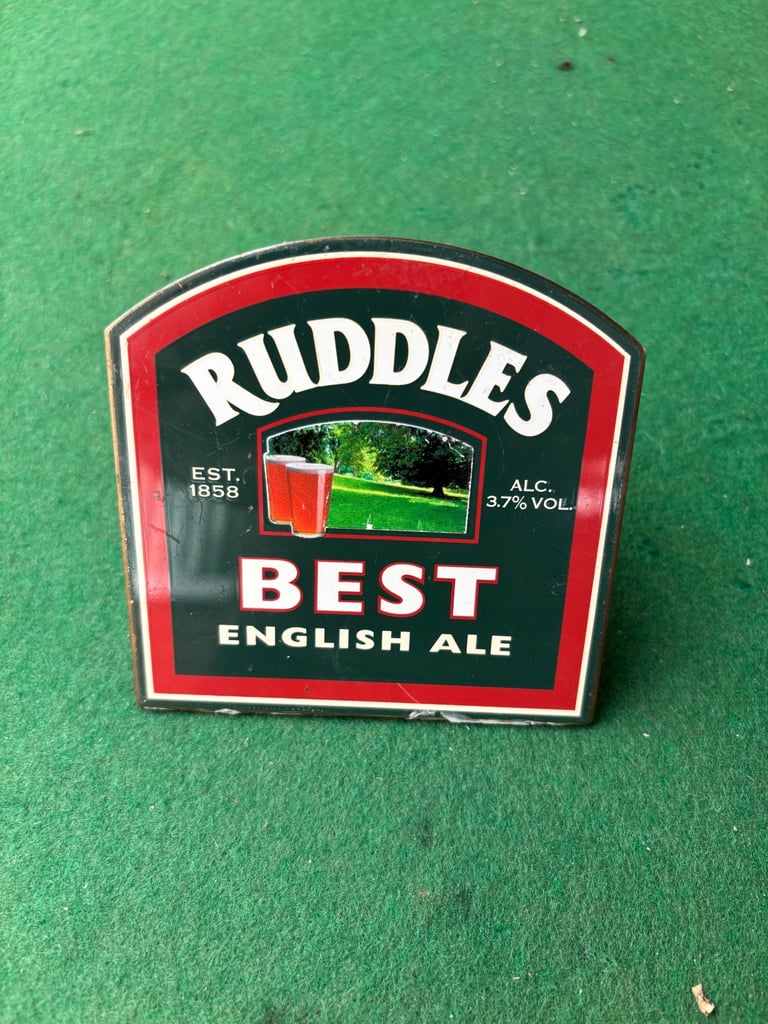 6 brass beer pump badges £40 the lot 