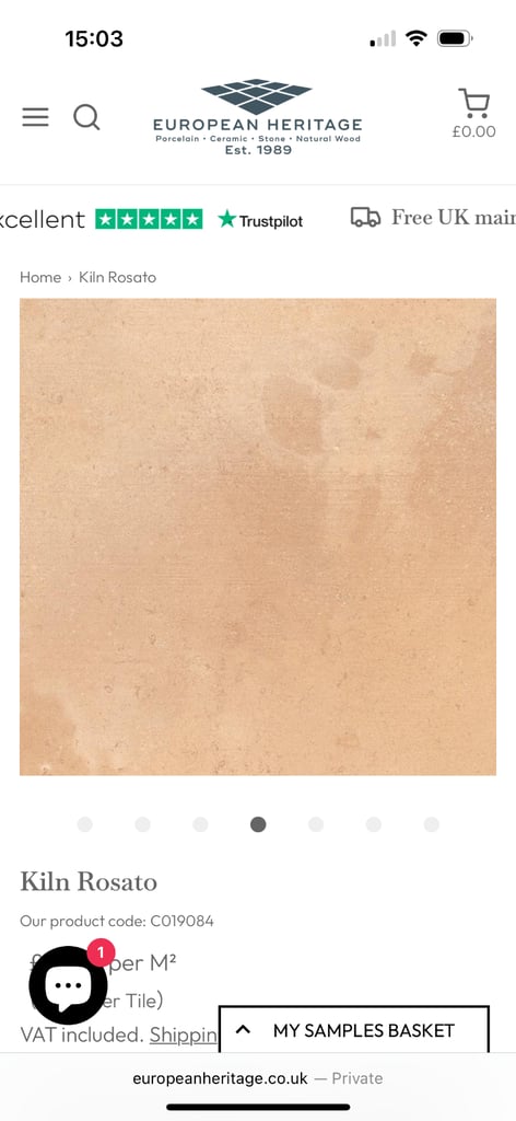 Brand new porcelain tiles 