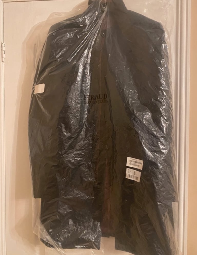 image for Brand new feraud mens premium funnel neck car coat black