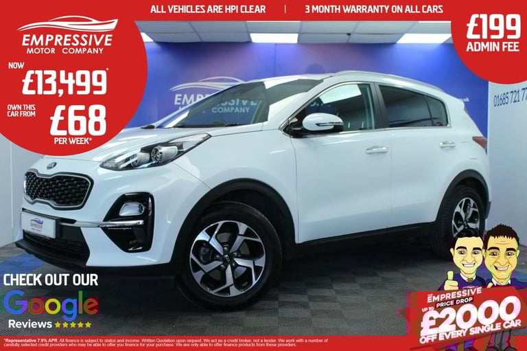image for 2018 68 KIA SPORTAGE 1.6 GDI 2 SUV 5DR PETROL MANUAL EURO 6 (S/S) (130 BHP)