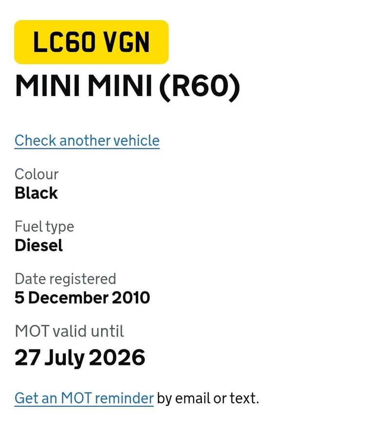 Mini, COUNTRYMAN, Hatchback, 2010, Manual, Diesel, 1598 (cc), 5 doors