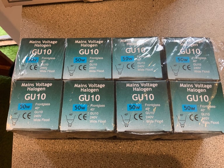 LED new light bulbs - no longer required 32. Also pack of 8 mains voltage Halogen.