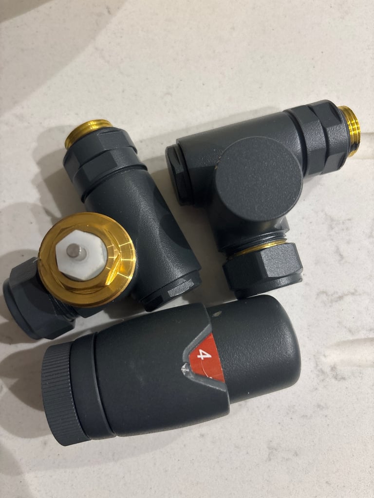 image for Grey thermostatic radiator valve