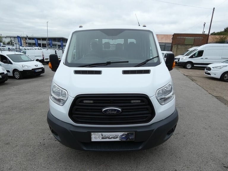 2017 17 FORD TRANSIT DOUBLE CAB TIPPER 81K 7 SEATER LOOK