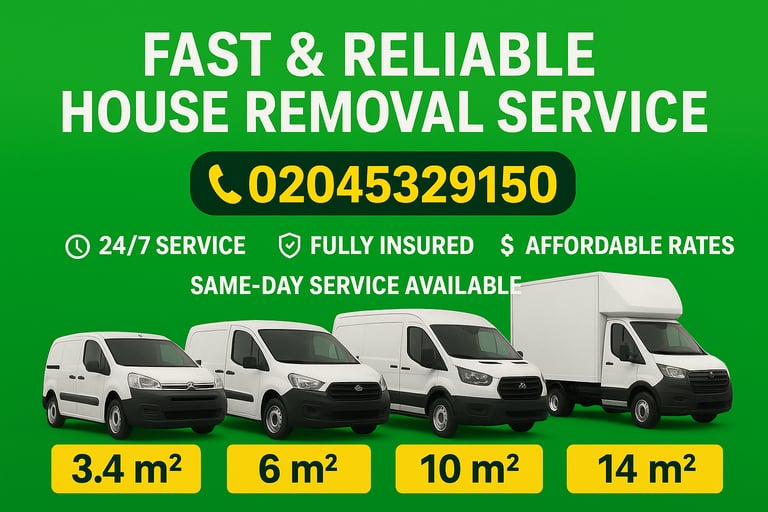 MAN VAN HOUSE MOVING OFFICE REMOVAL PIANO DELIVERY BIKE MOVER FLAT FURNITURE MOVERS RUBBISH CLEARA