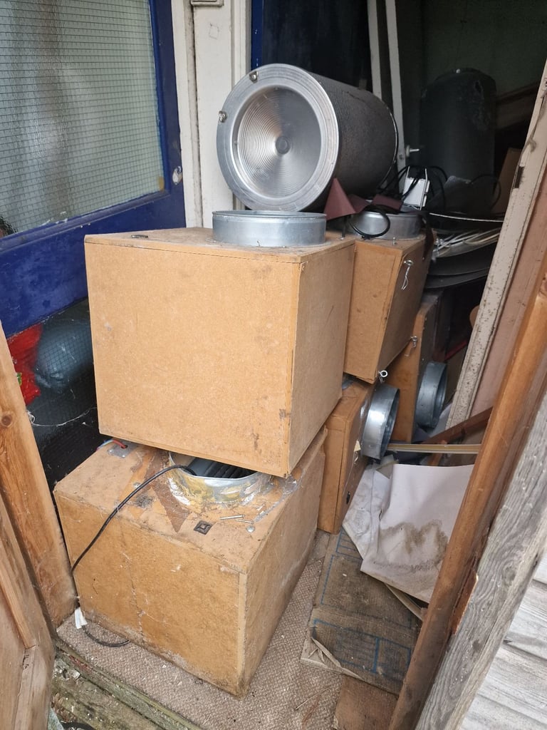 Hydroponic grow equipment joblot isomax extractor ballasts lights lamps carbon filter acoustic fans