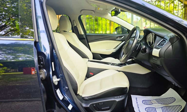 2015 MAZDA 6 2.2D (175 BHP) SPORT NAV ESTATE AUTOMATIC + EURO 6 + LEATHER + FSH 