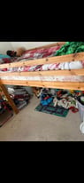 Pine cabin bed 