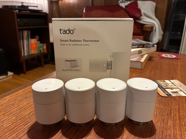 image for Tado V3 Smart Radiator Thermostat (Pack of 4)