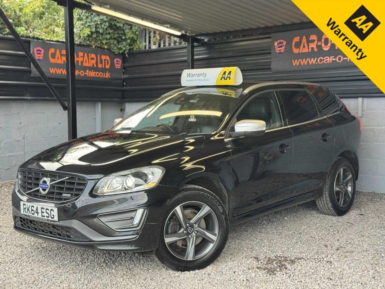 image for VOLVO XC60 2.0 D4 R-Design Lux Nav Black Auto Diesel 2014+SAT-NAV+LEATHER+AUX