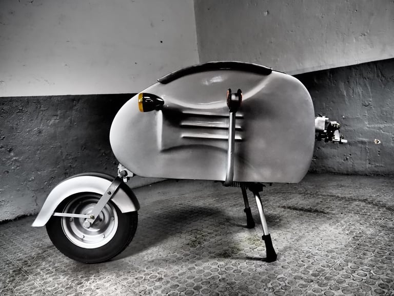 image for Inder Scooter Trailer ,scooter style trailer for your Vespa ,Lambretta etc 