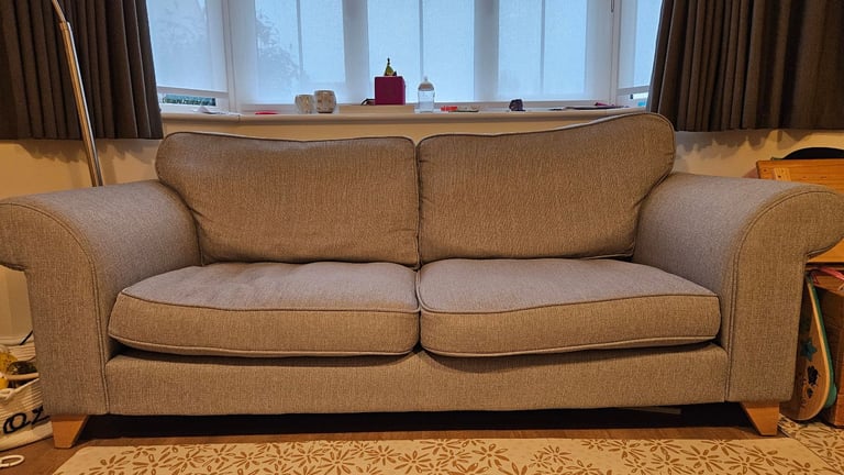 DFS 3 light grey seater sofa 