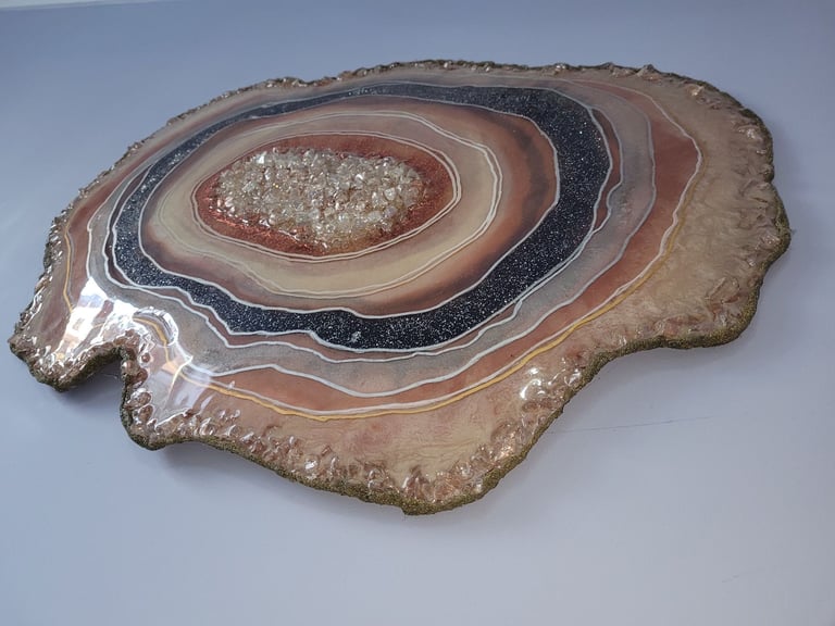 Large Geodes Geode - home made resin