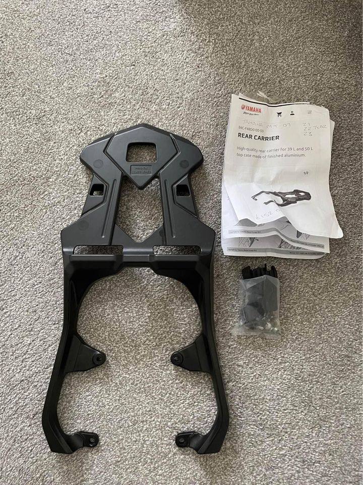 image for Yamaha MT07 MT-07 Luggage Topbox Rack