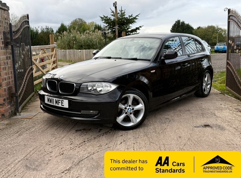 2011 BMW 1 Series 2.0 116D SPORT 5DR 146K (BLACK) F.S.H 2 KEYS AA APPROVED HATCHBACK Diesel Manual
