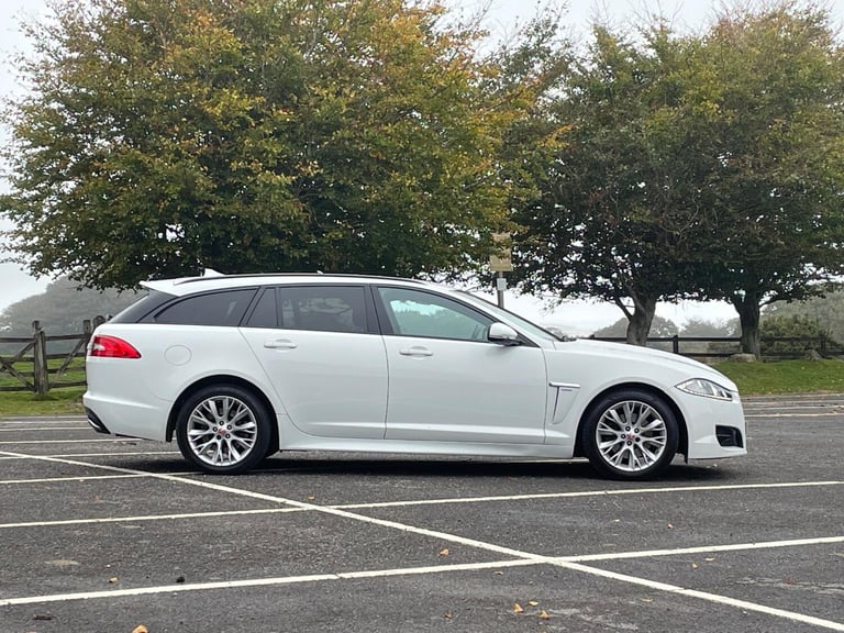 JAGUAR XF 2.2d [200] R-Sport Estate Auto, diesel, white + NOW SOLD 2014